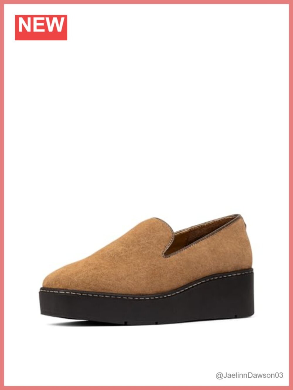 Suede Slip-On Loafers with Memory Foam Cushioning and Rubber Sole